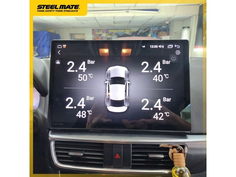 Cảm biến áp suất lốp thông minh tích hợp màn hình android TP-MT 30