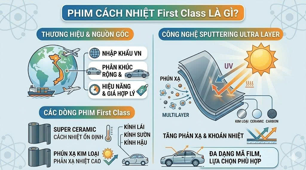 Có nên dán phim cách nhiệt First Class không? Phân tích chi tiết
