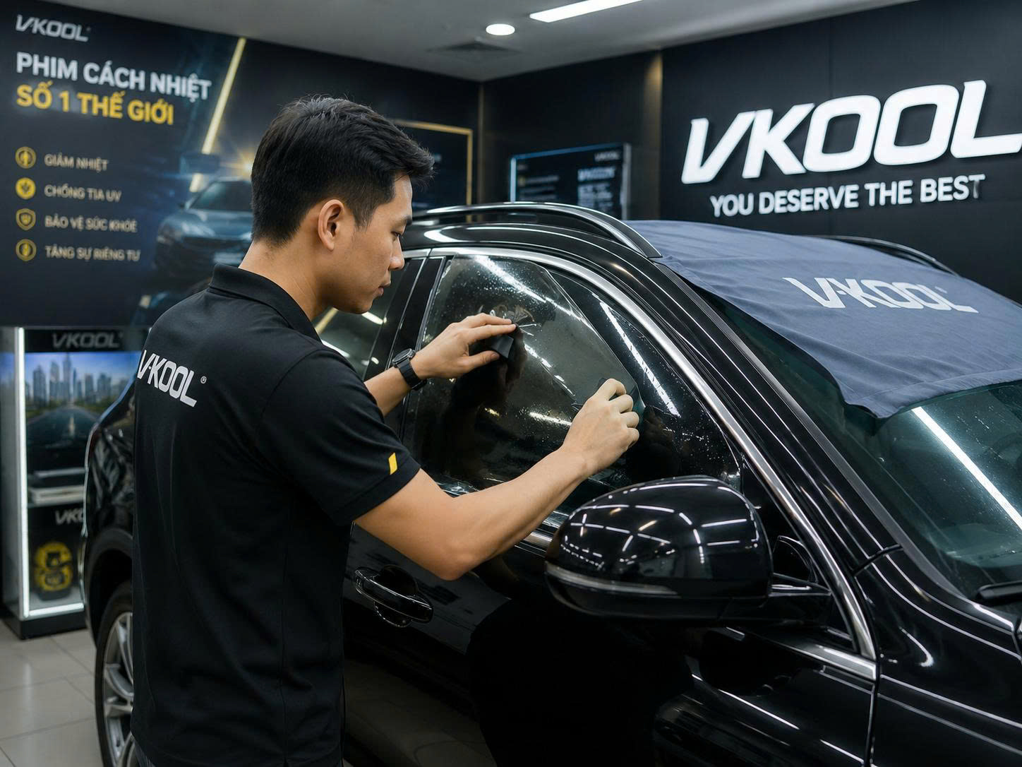 Dán phim cách nhiệt Vkool