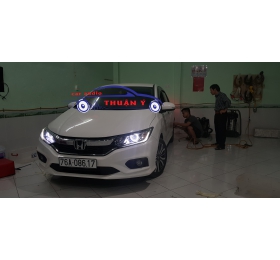 Nâng cấp hệ thống đèn bi-xenon STC cho xe honda city 2019 